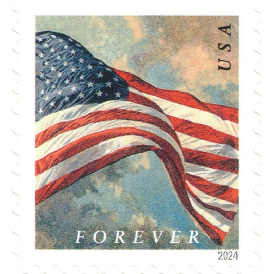 2023 U.S. Flag Forever Postage Stamps Roll - 100 Count