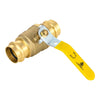 10 Pcs 1" Press Ball Valve with EPDM O Ring, Yellow (Lead Free)