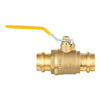 10 Pcs 1" Press Ball Valve with EPDM O Ring, Yellow (Lead Free)