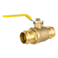 10 Pcs 1" Press Ball Valve with EPDM O Ring, Yellow (Lead Free)