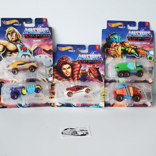 2020 Hot Wheels Masters of the Universe Character Car 5 of 5 Complete
