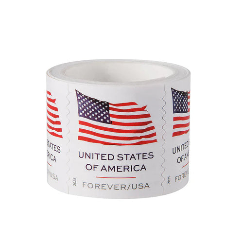 2025 U.S. Flag Forever Postage Stamps Sheet – 100 Count