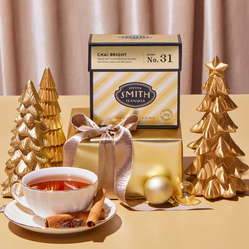 SMITH TEAMAKER - CHAI BRIGHT SEASONAL BLACK TEA BLEND NO. 31 (15 TEA BAGS, 1.69 OZ)