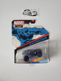 2017 Hot Wheels Character Cars Black Panther Comic Book Styling