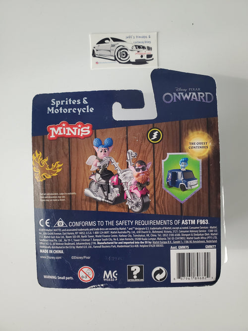 2019 Disney Pixar Onward Sprites & Motorcycle Minis