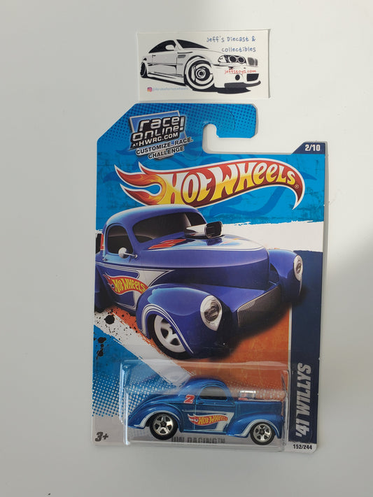 2011 Hot Wheels Custom '41 Willys Coupe #152