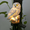 Solar LED Waterproof Premium Garden And Yard Lamp In Shape Of Owl With Stand And Solar Base Pathway Luxury Decoration