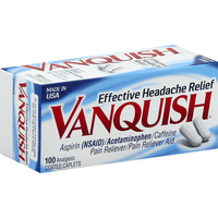 Vanquish Pain Reliever Aid Coated Caplets