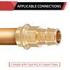 1-1/2" Copper Press x 1-1/2" PEX Expansion Brass Adapter (Lead Free)