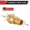 1-1/4" Copper Press x 1-1/4" PEX Expansion Brass Adapter (Lead Free)