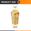 1/2" x 1/2" M Push Fit Male Adapter Plumbingsell