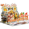 Decorated House Pop Up Christmas Card