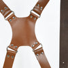 Double Camera Strap Harness- Brown