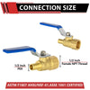 1/2" PEX Crimp X 1/2" FNPT Ball Valve, Blue (Lead Free) Plumbingsell