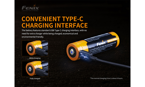 Fenix ARB-L21-5000U Rechargeable 21700 Battery