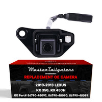 Lexus RX 350/450h (2010-2013) OEM Replacement Backup Camera OE Part # 86790-48090, 86790-48091, 86790-48092