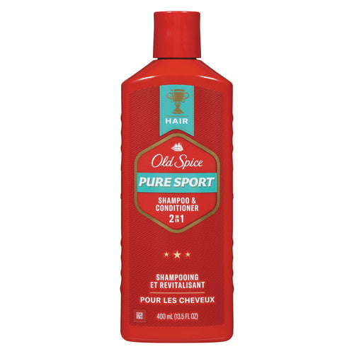 Old Spice 2 In 1  Shampoo  Conditioner Pure Sport  13.5 Oz