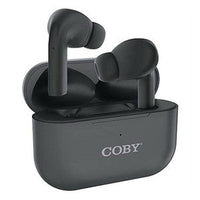 Coby® True Wireless Earpods with Compact Charging Case – Black