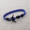 Modern Fashion Airplane Anchor Bracelets Men Charm Rope Chain Paracord Bracelet Women Male Air Force Style Wrap Metal Sport Hook Gift