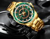 Men's  Modern Sports Waterproof Watch Luxury Unique Design  Fluorescent Hands Perfect Gift