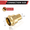 1" Copper Press x 3/4" PEX Expansion Brass Adapter (Lead Free)