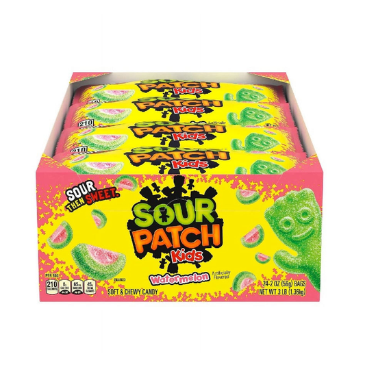 Sour Patch Kids Watermelon Soft &Amp; Chewy Candy, 24 - 2 Oz Bags