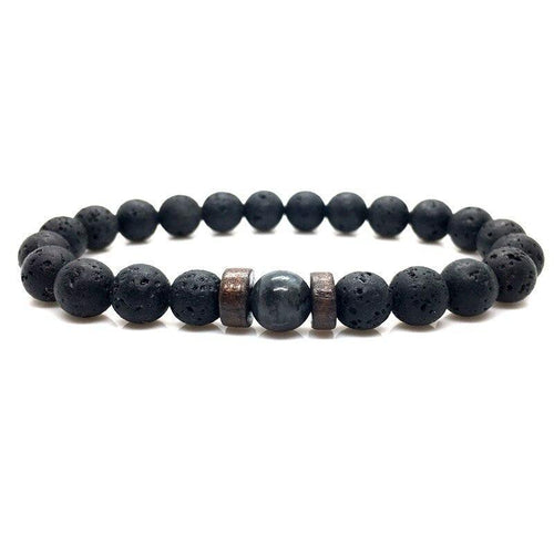 Epic Legendary Volcanic Stone Bracelet For Men And Women Lava Stone Stretch Yoga Bead Bracelet