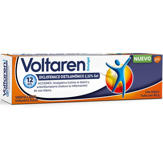 Voltaren (Diclofenac Sodium) Topical Gel, 50g Tube (12-Count PDQ Display)