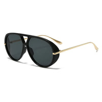 Aviator Fashion Sunglasses with Yellow Tinted Lenses HTO Apparel