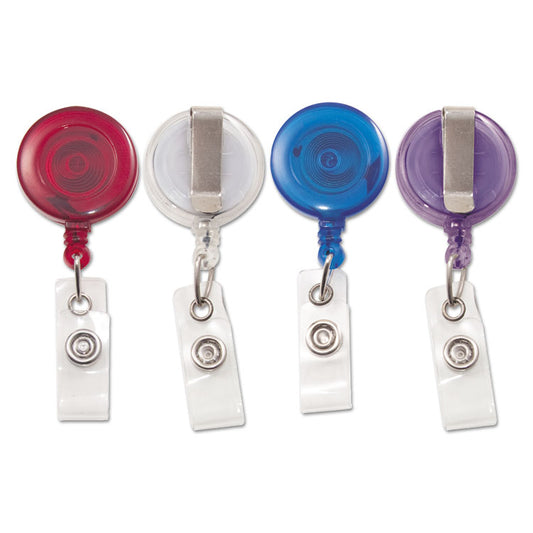 Advantus Translucent Retractable ID Card Reel