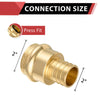 2" Copper Press x 2" PEX Crimp Brass Adapter (Lead Free)