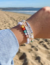 Peace Multicolored Letter Bracelet