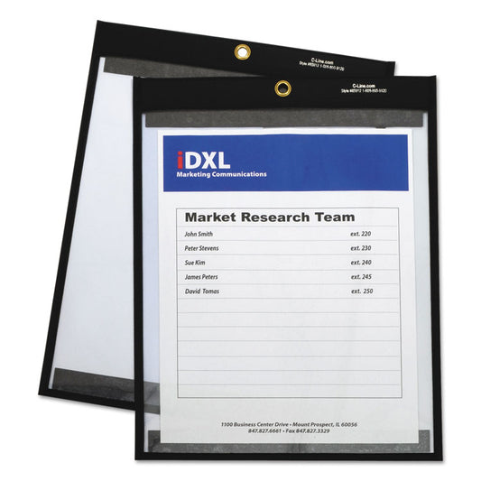 C-Line® Magnetic Stitched Shop Ticket Holders