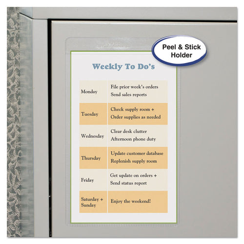 C-Line® Self-Adhesive Poly Shop Ticket Holders