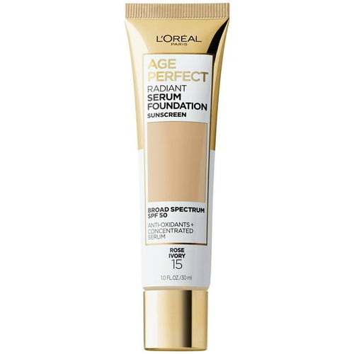 L'Oreal Paris Age Perfect Radiant Serum Foundation with SPF 50; Rose Ivory; 1 fl. oz EasyOptionXY LLC