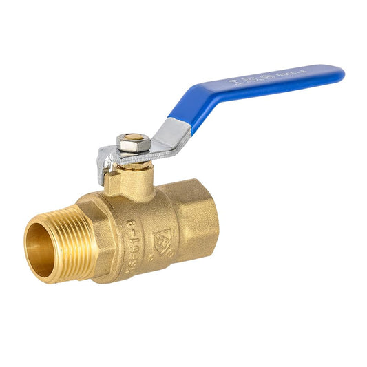 3/4" FIP x 3/4" MIP Brass Full Port Ball Valve (Lead Free)
