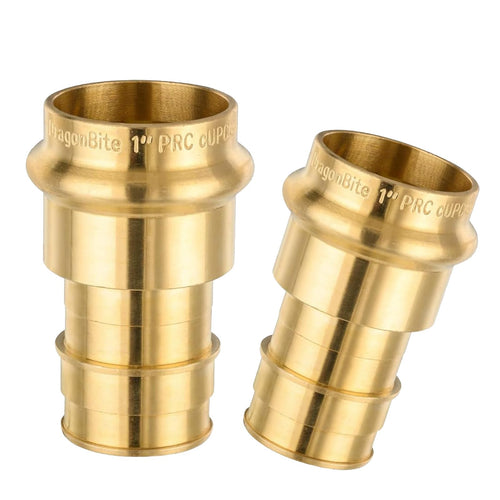 3/4" Copper Press x 1" PEX Expansion Brass Adapter (Lead Free)