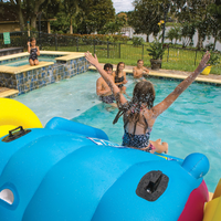 WOW Sports Fun Inflatable Water Slide with Sprinklers for In-Ground Pools Jupiter Gear