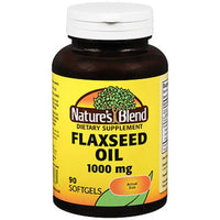 Nature's Blend Flaxseed Oil 1000 mg – 90 Quick Release Softgels