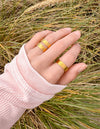Peace Engraved Ring Set
