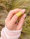 Peace Engraved Ring Set