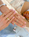Staggered Enamel Ring