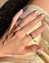 Navy Enamel Praise Ring