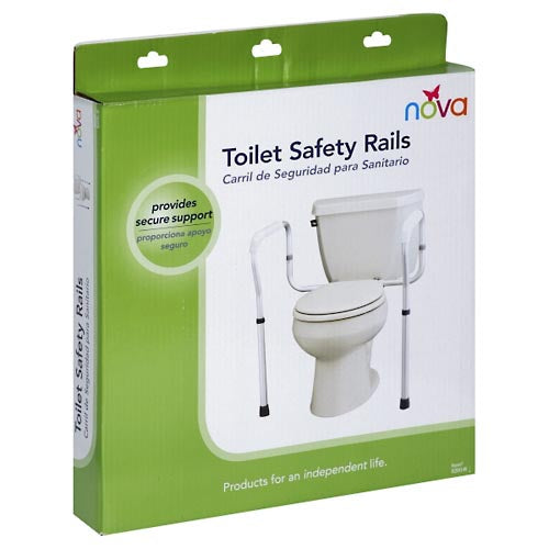 Nova Toilet Safety Rails - Gray