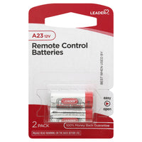 Leader Battery A23 12V Alkaline Batteries, 2-Pack – High Performance Remote Control Battery