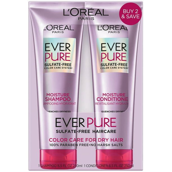 L'Oreal Paris EverPure Sulfate Free Moisture Shampoo and Conditioner Set EasyOptionXY LLC