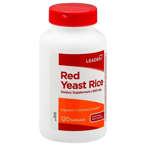 Leader Red Yeast Rice, 600 Mg, Capsules 120Ct