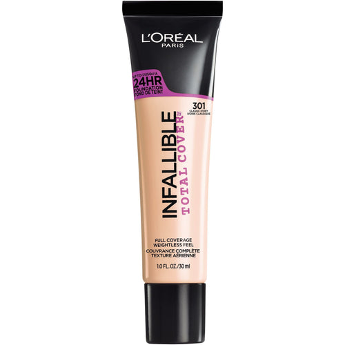 L'Oreal Paris Infallible Total Cover Foundation, Classic Ivory, 1 fl oz EasyOptionXY LLC