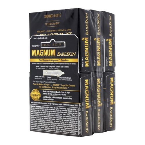 Trojan® Magnum™ BareSkin™ Lubricated Latex Condom, 3-Pack