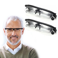 Flex Focal Adjustable Glasses Dial VisionFlex Focus Adjustable Glasses Dial Vision Adjustable Vision Eyeglasses Near and Far Sight For Men And Women-2pcs
